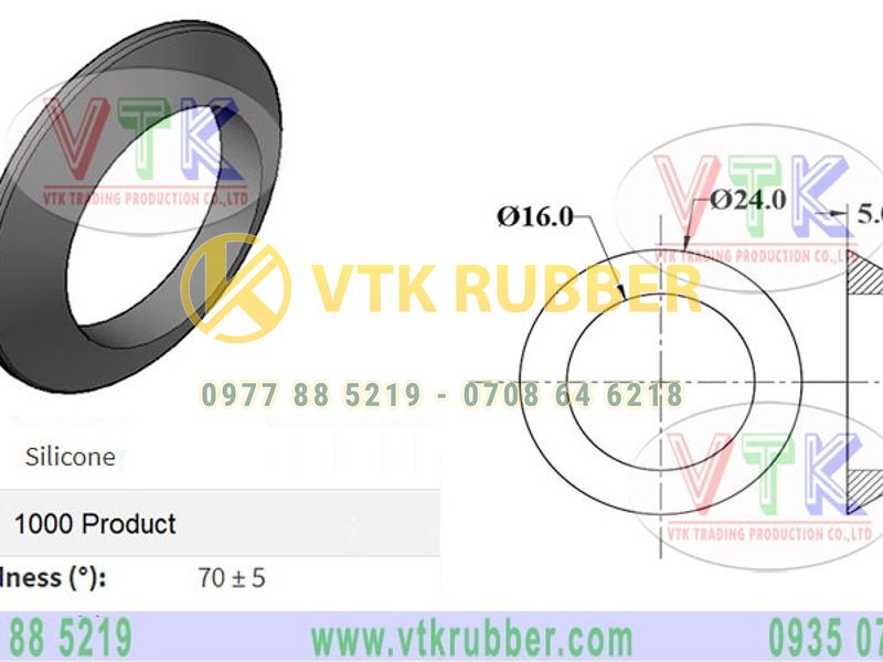 Gia công vòng đệm silicon tiết đệm tròn ở Lào Cai