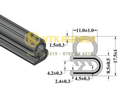 Ron cao su xốp kẽm ép kẽm bền chắc cho nhà xưởng tại Đồng Nai