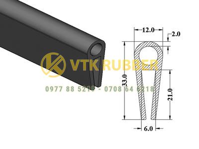 Nơi bán gioăng silicon màu trắng nẹp khe chữ U ở Ninh Bình