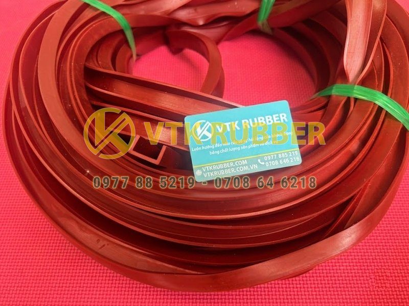 Gioăng cao su đỏ VTK chữ U chịu dầu, chịu lực