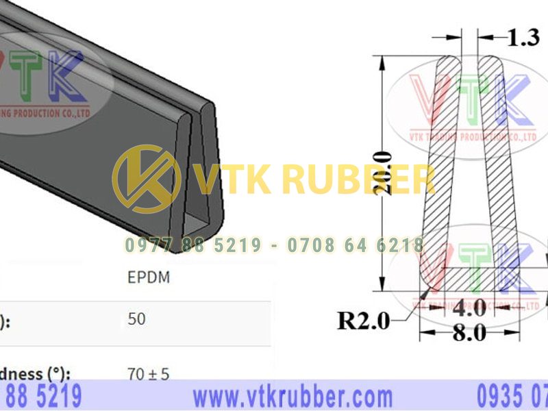 Nơi bán ron cao su chữ U ở Điện Biên