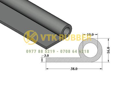 Gia công gioăng silicon đỏ chữ P ở Phú Thọ