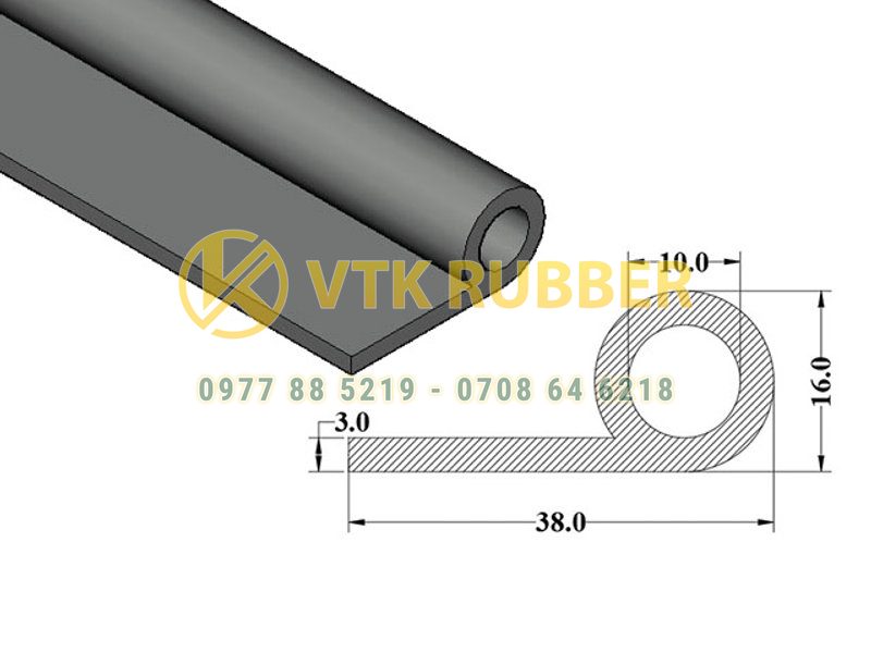 Gia công gioăng silicon đỏ chữ P ở Phú Thọ
