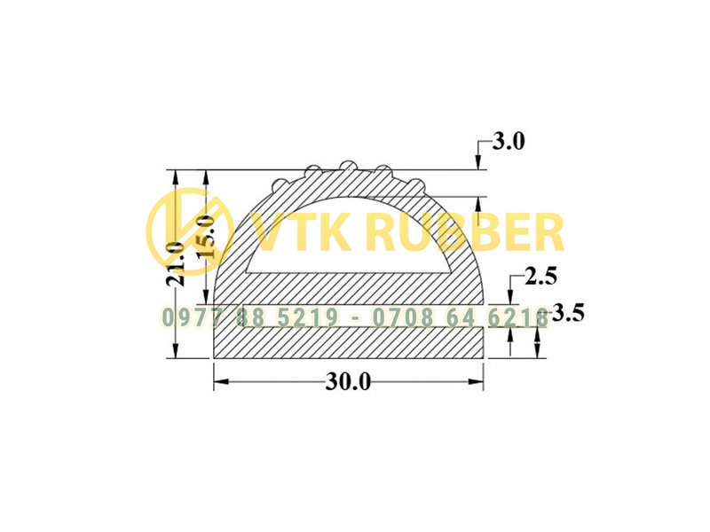 Gioăng silicon chữ E Huế