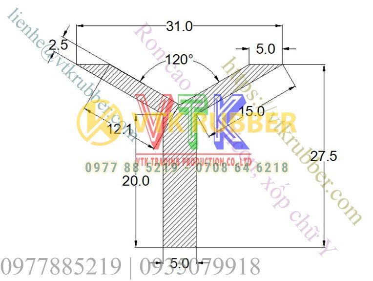ban ve ky thuat ron nep cao su silicon xop chu Y 05 min