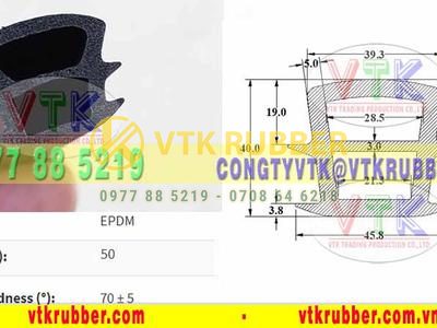 Gioăng ống cao su cửa xốp, cửa tủ điện