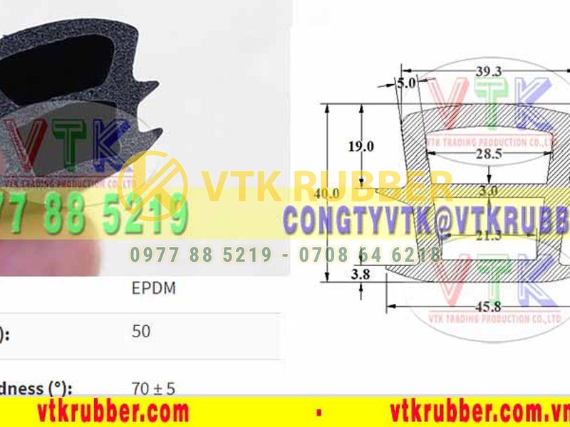 Gioăng ống cao su cửa xốp, cửa tủ điện