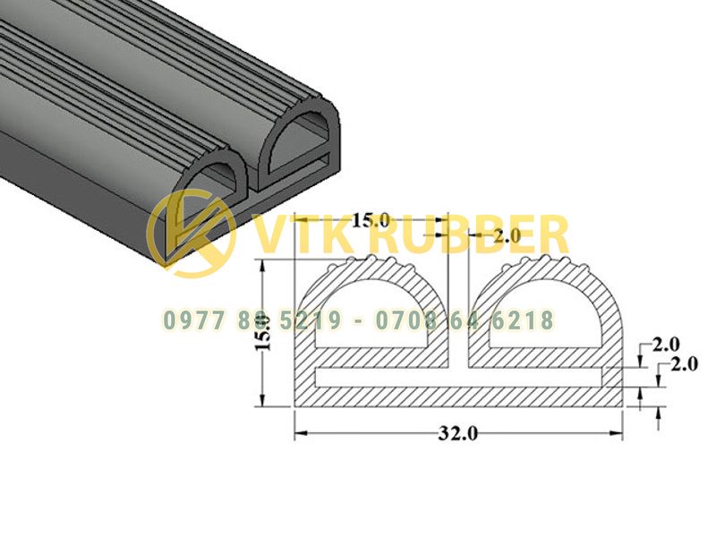 Gia công gioăng silicon chữ E ở Phú Thọ