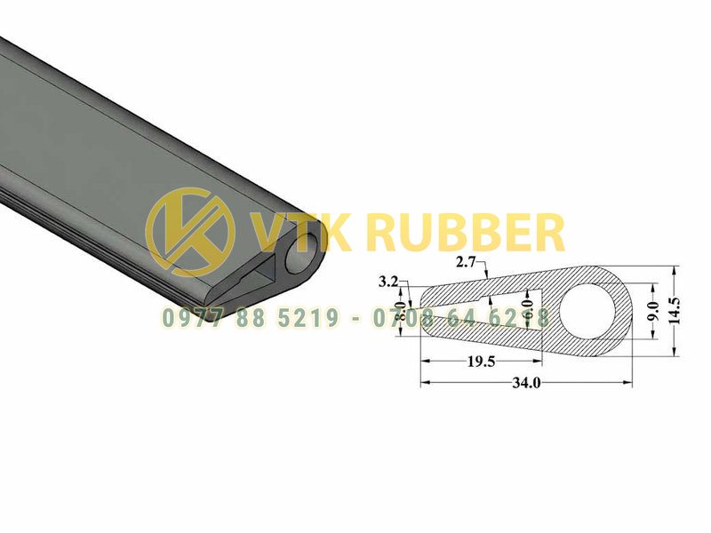 Xưởng cung cấp gioăng cao su chữ U chịu nhiệt ở Quảng Nam