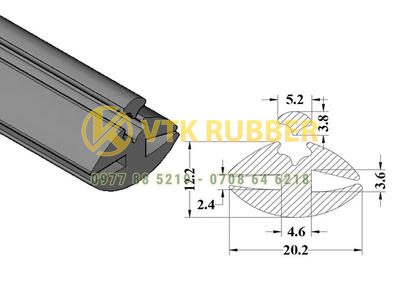 Gioăng tim cao su EPDM nẹp cửa kính ở Đắk Lắk 