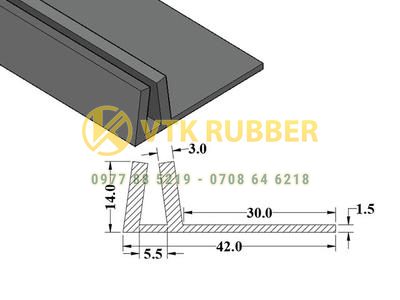 Sản xuất gioăng silicon chịu nhiệt chữ H Quảng Trị