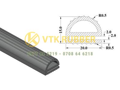 Cung cấp gioăng silicone chữ E dùng cho lò sấy ở Quảng Ninh