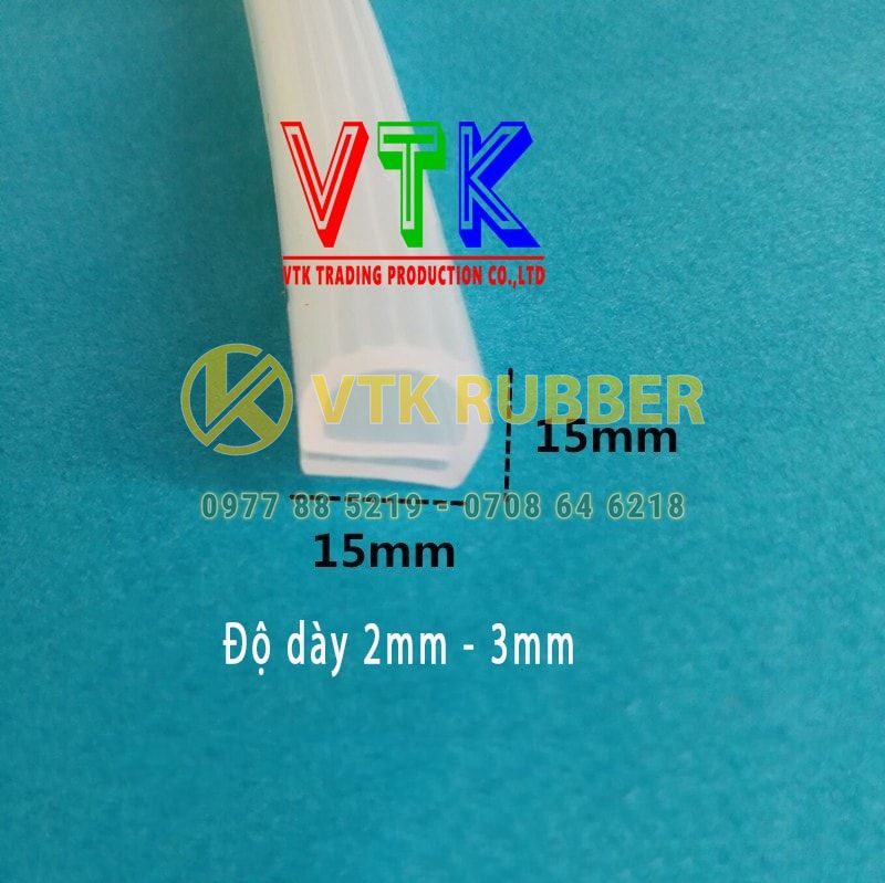 Ron silicon chữ E 15x15x2