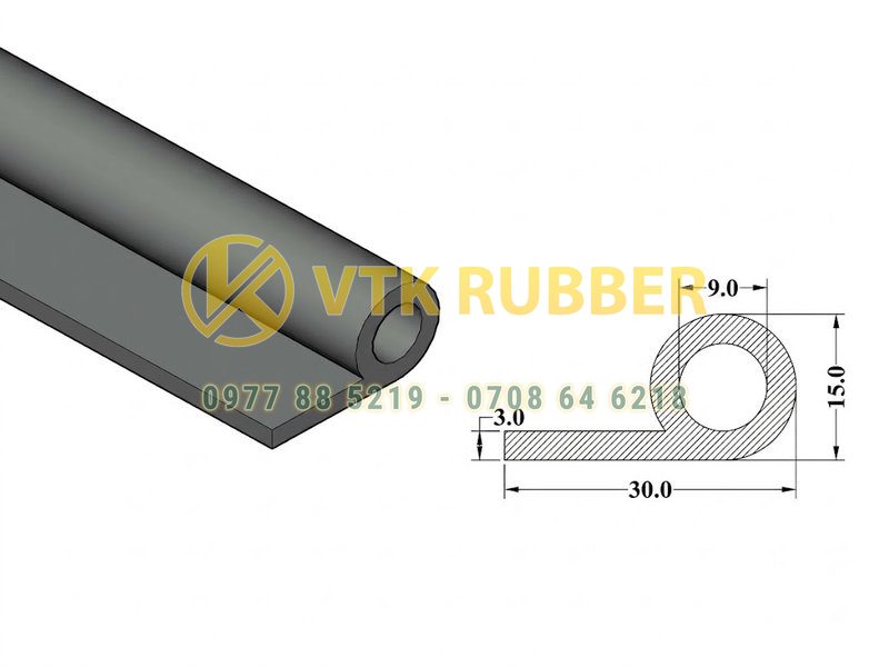 Địa chỉ bán gioăng silicon trắng chữ P ở Bình Định