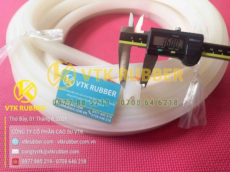 Ron silicon trắng chữ U 16x23x3 2