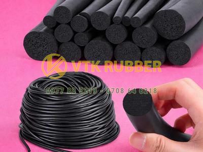 Dây cao su xốp EPDM, NBR màu đen đàn hồi cao – Cách âm, chống rung tốt
