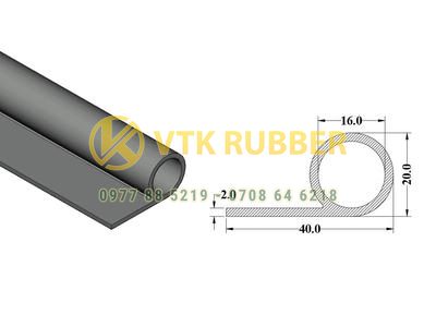 Nơi sản xuất ron silicon chữ P màu đen ở Hưng Yên