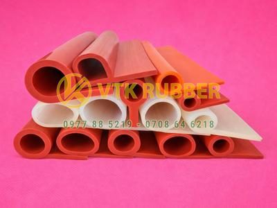 Gioăng silicon chịu nhiệt chữ P – Gioăng kín cửa máy sấy, máy hấp