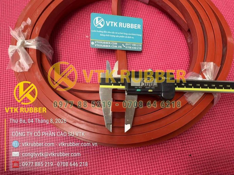 Ron siilicon đỏ chữ nhật 10x15