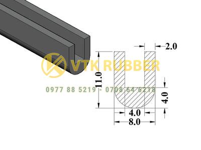 Địa chỉ bán gioăng cao su chữ U tại Ninh Bình