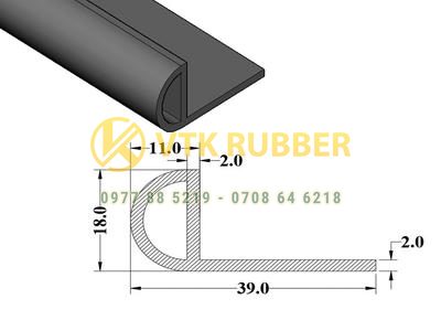 Báo giá gioăng cao su thủy điện chữ P ở Ninh Bình