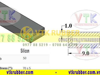 Nơi bán gioăng silicon tiết diện hình chữ nhật ở Điện Biên