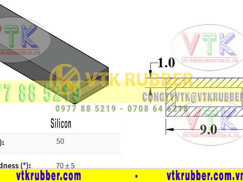 Nơi bán gioăng silicon tiết diện hình chữ nhật ở Điện Biên