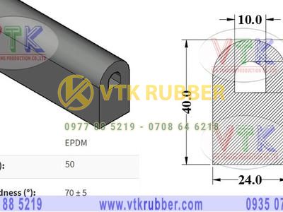 Cung cấp ron cao su xốp chữ D ở Bình Định