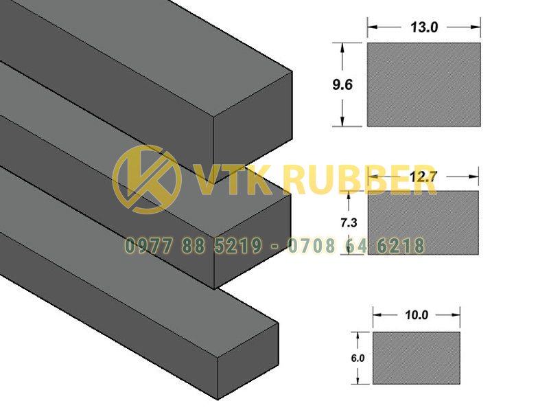 Ron cao su xốp chữ nhật công nghiệp tại Cần Thơ