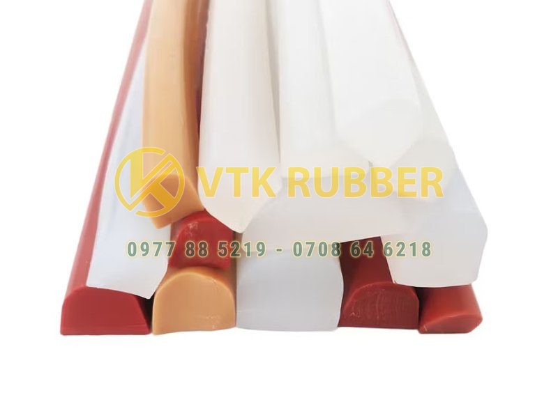 Gioăng silicon cao su trắng chịu nhiệt chữ D