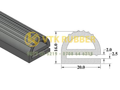Nơi sản xuất ron cao su đặc chữ E ở Lạng Sơn