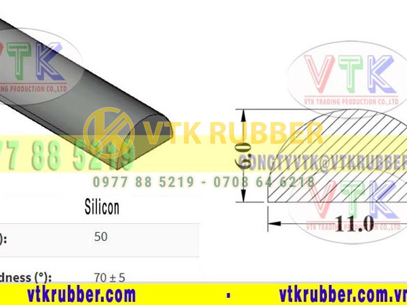 Nơi bán gioăng silicon trắng chịu nhiệt chữ D Thanh Hoá
