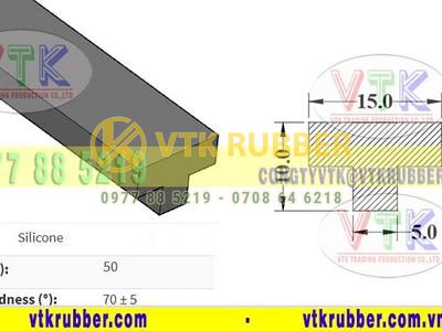 Cơ sở cung cấp gioăng cao su chữ T chịu nhiệt silicon Tây Ninh