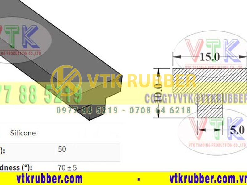 Cơ sở cung cấp gioăng cao su chữ T chịu nhiệt silicon Tây Ninh