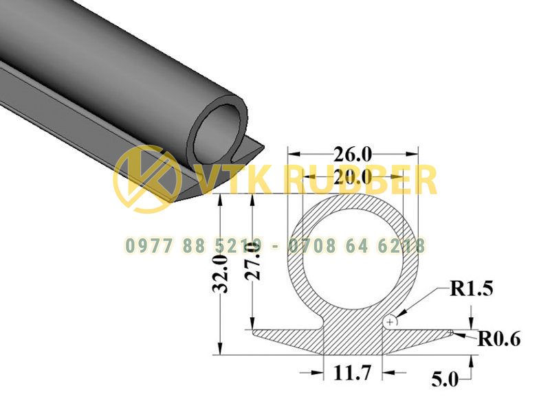 Gioăng cao su chịu dầu chống va đập ở Vĩnh Long