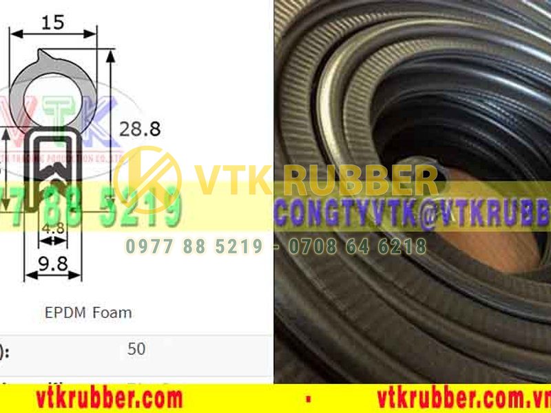 Ron cao su xốp bọc kẽm - 10048
