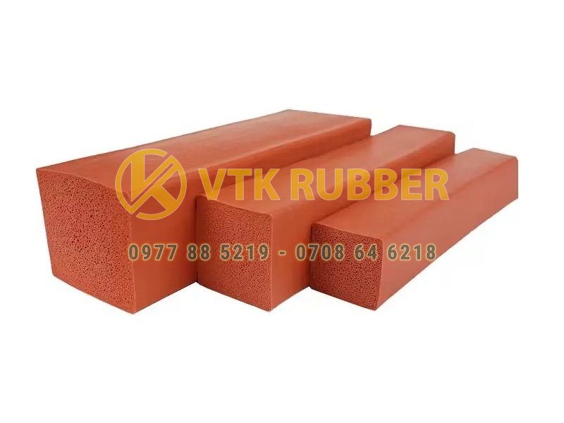 Gioăng silicon xốp hình vuông – Cách âm, chống bụi hiệu quả
