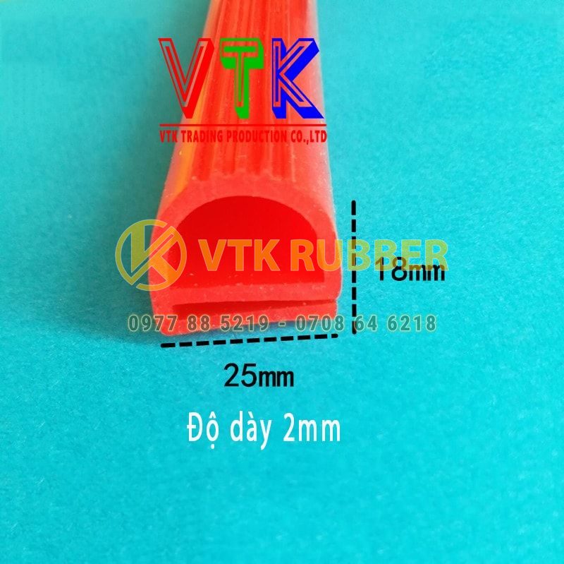 Ron silicon chữ E 25x18x2