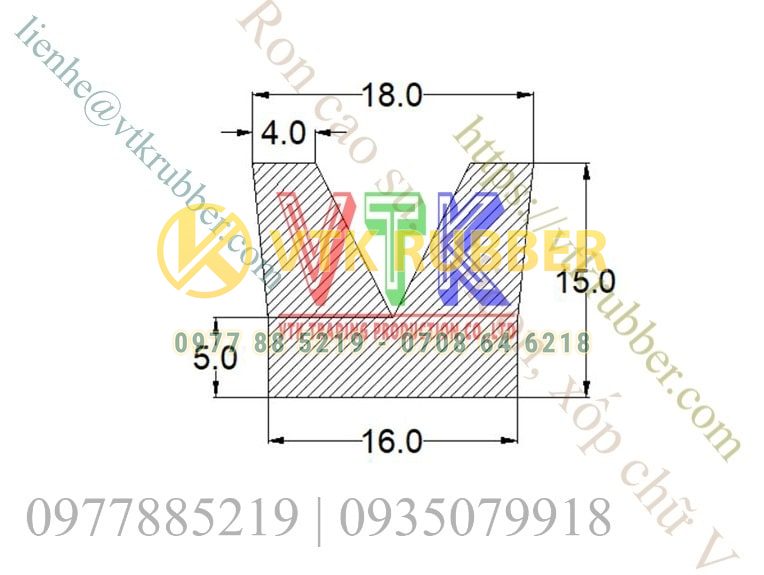 ban ve ky thuat ron nep cao su silicon xop chu V 03 min