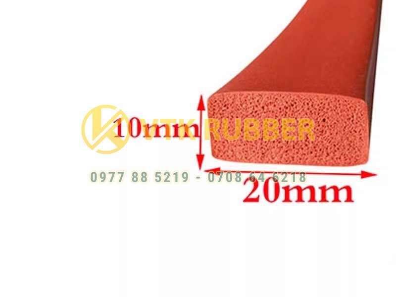 Ron xốp silicon hình chữ nhật – Cách nhiệt, chống ồn, đàn hồi tốt