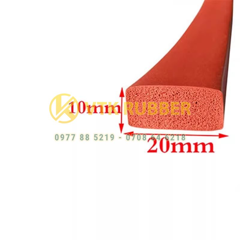 Ron silicon xốp chữ nhật 10x20
