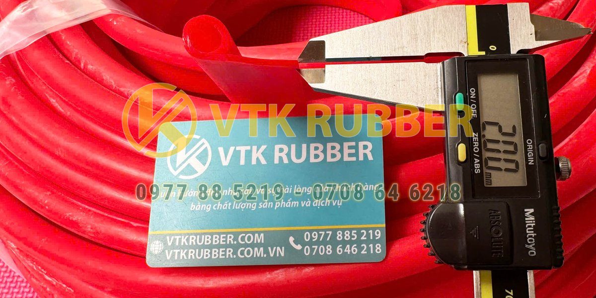 Báo giá & kích thước ron silicone chữ P đỏ tươi tháng 3/2026