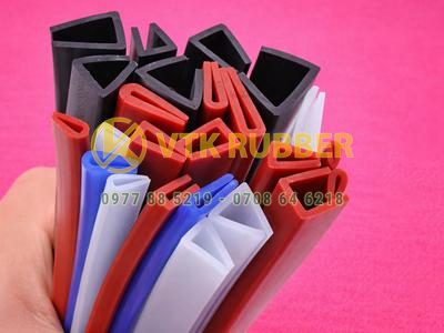Gioăng silicon chịu nhiệt độ chữ U, chữ V nẹp kính