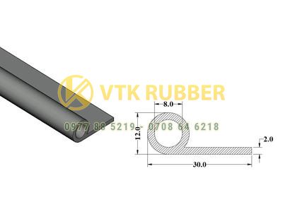 Nơi sản xuất gioăng silicon chữ P ngăn nước ở Thái Bình
