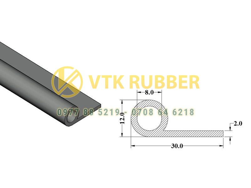 Nơi sản xuất gioăng silicon chữ P ngăn nước ở Thái Bình