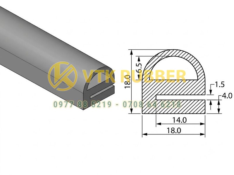 Địa chỉ bán ron silicon chữ E màu đen, trắng ở Nam Định