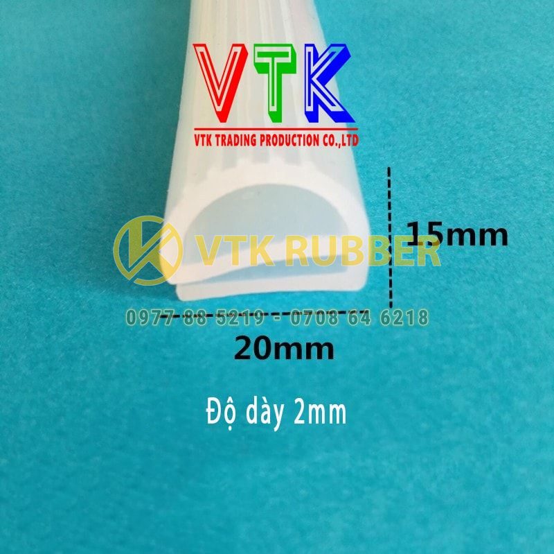 Ron silicon chữ E 20x15x2
