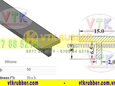 Nơi bán gioăng silicon chịu nhiệt chữ T Bà Rịa-Vũng Tàu
