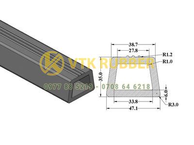 Báo giá gioăng cao su EPDM chịu nhiệt chữ D ở Bình Dương