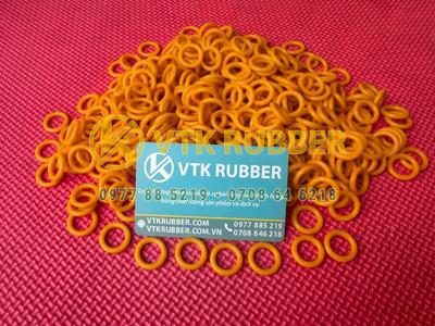 Sản xuất O-ring silicon vàng theo kích thước bản vẽ